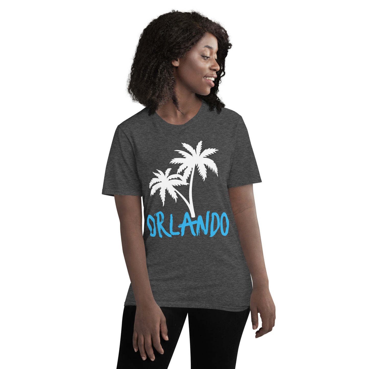 ORLANDO PALM TREE Short-Sleeve T-Shirt - Orlando FL Palm Tree Shirt