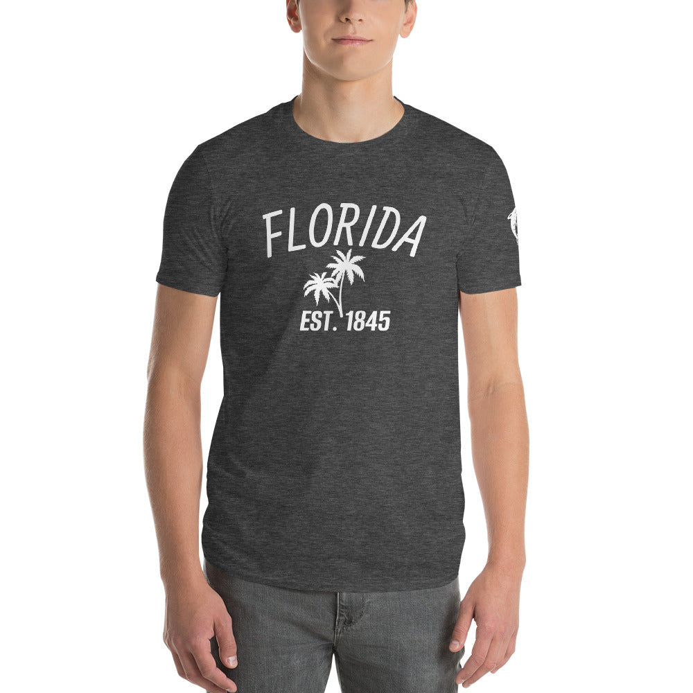 FLORIDA SHIRT WITH DOLPHINS - Florida T-Shirt with Dolphins on Left Sleeve V2