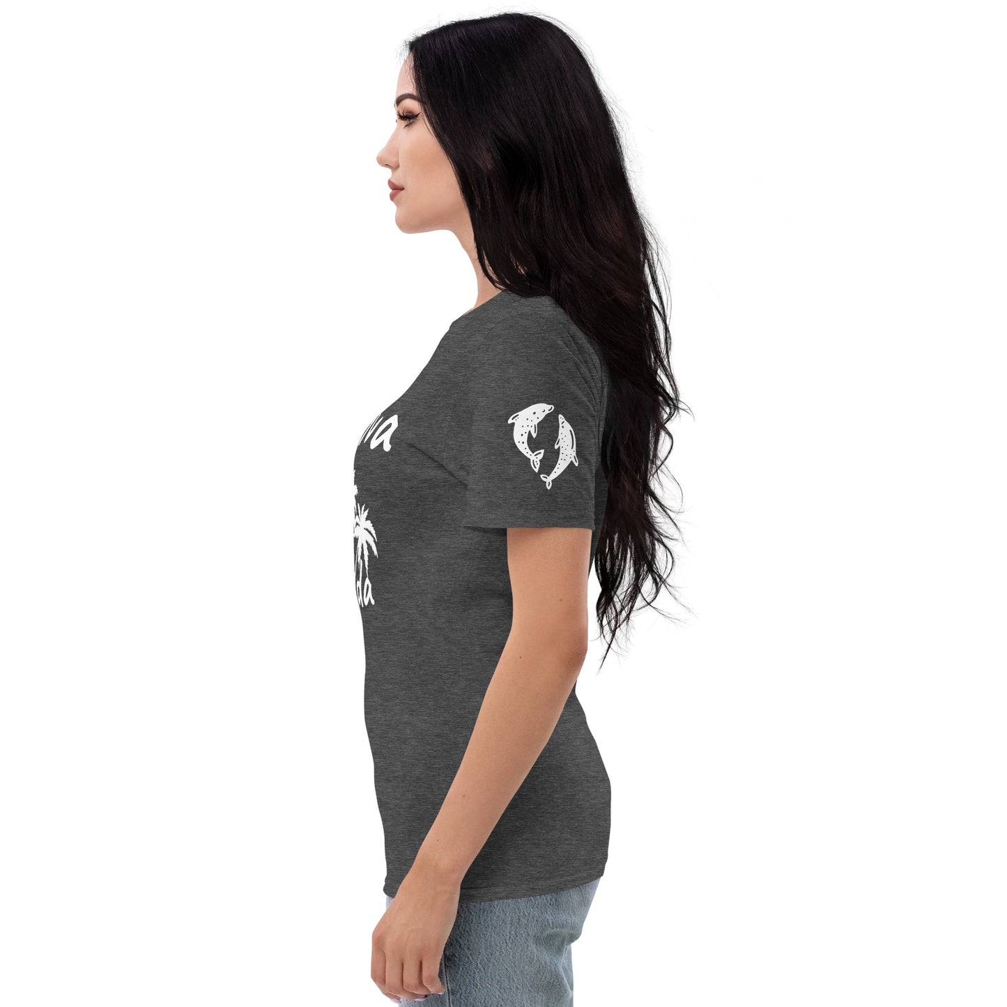 CAPTIVA FLORIDA PALM TREE T-SHIRT AND DOLPHINS - Palm Tree Dolphin Shirt Captiva Florida