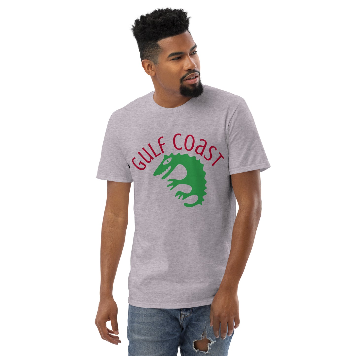 GULF COAST W/ ALLIGATOR - Gulf Coast Florida Unisex Lightweight T-Shirt - Gildan 980