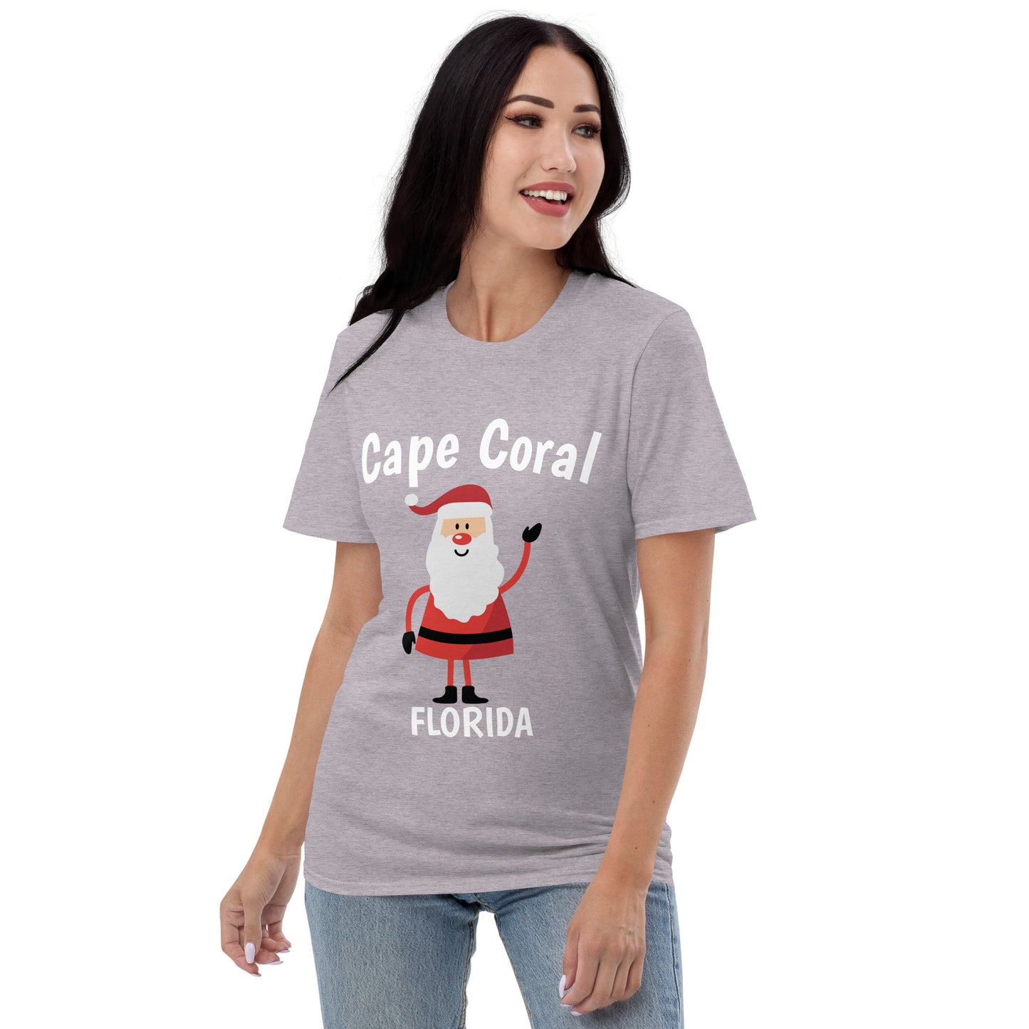 CORAL FLORIDA SANTA Shirt - Cape Coral FL with Santa - Holiday T-shirt - Christmas Santa