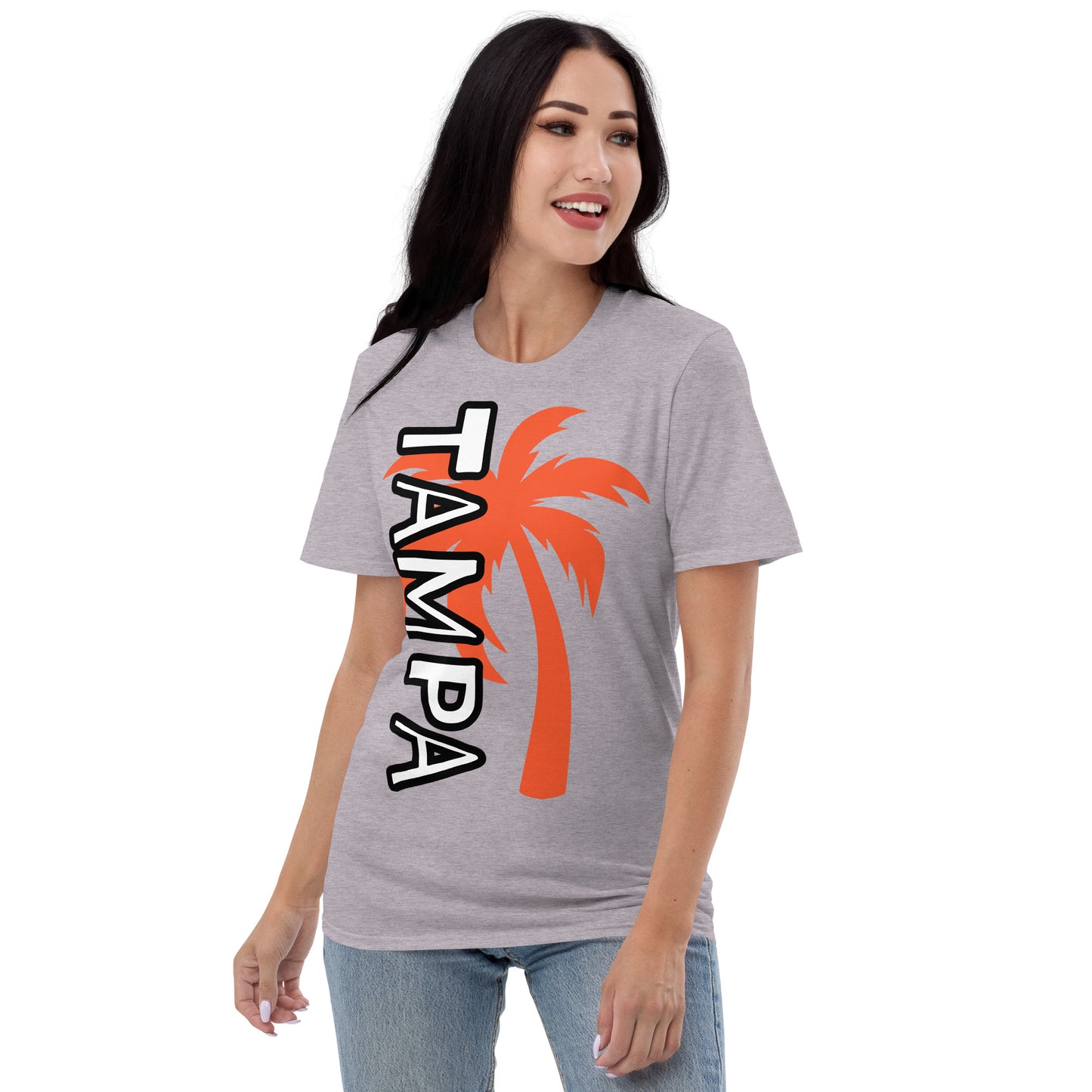 TAMPA Short-Sleeve Palm Tree T-Shirt - Tampa Florida Palm Tree T-Shirt - Tampa Shirt