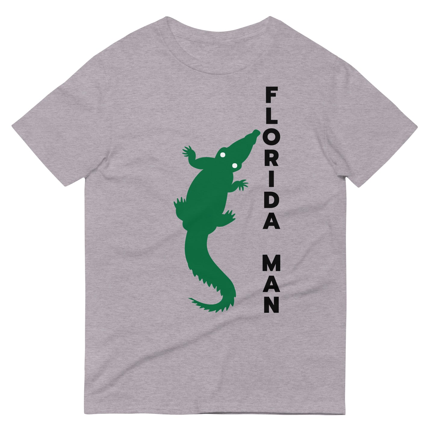 FLORIDA MAN ALLIGATOR T-SHIRT - Florida Man Alligator Shirt - (white & grey))