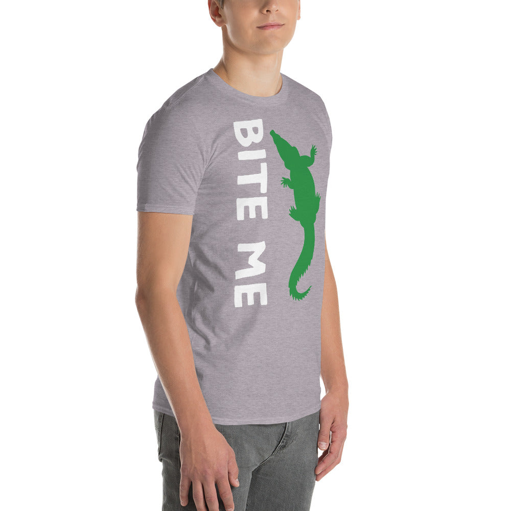 BITE ME W/ ALLIGATOR - Florida Unisex Lightweight T-Shirt - Gildan 980