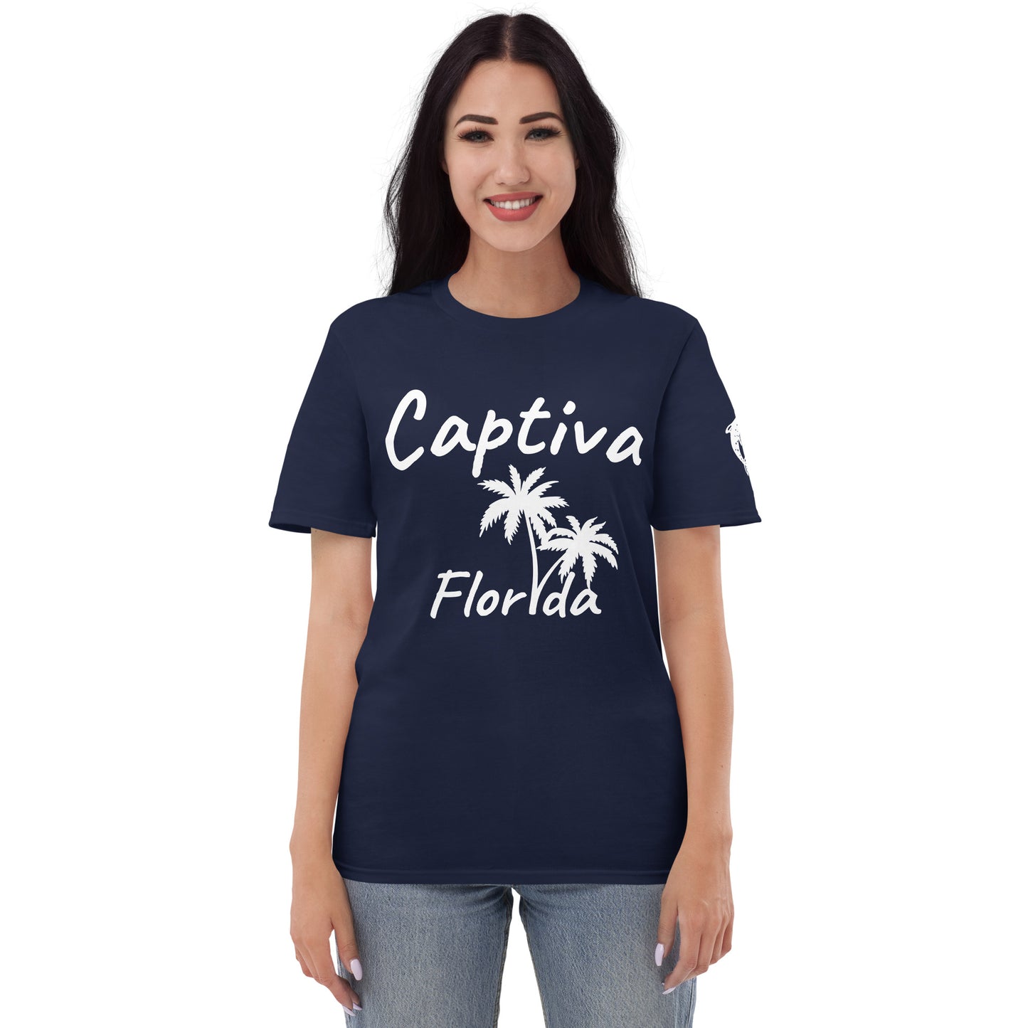 CAPTIVA FLORIDA PALM TREE T-SHIRT AND DOLPHINS - Palm Tree Dolphin Shirt Captiva Florida