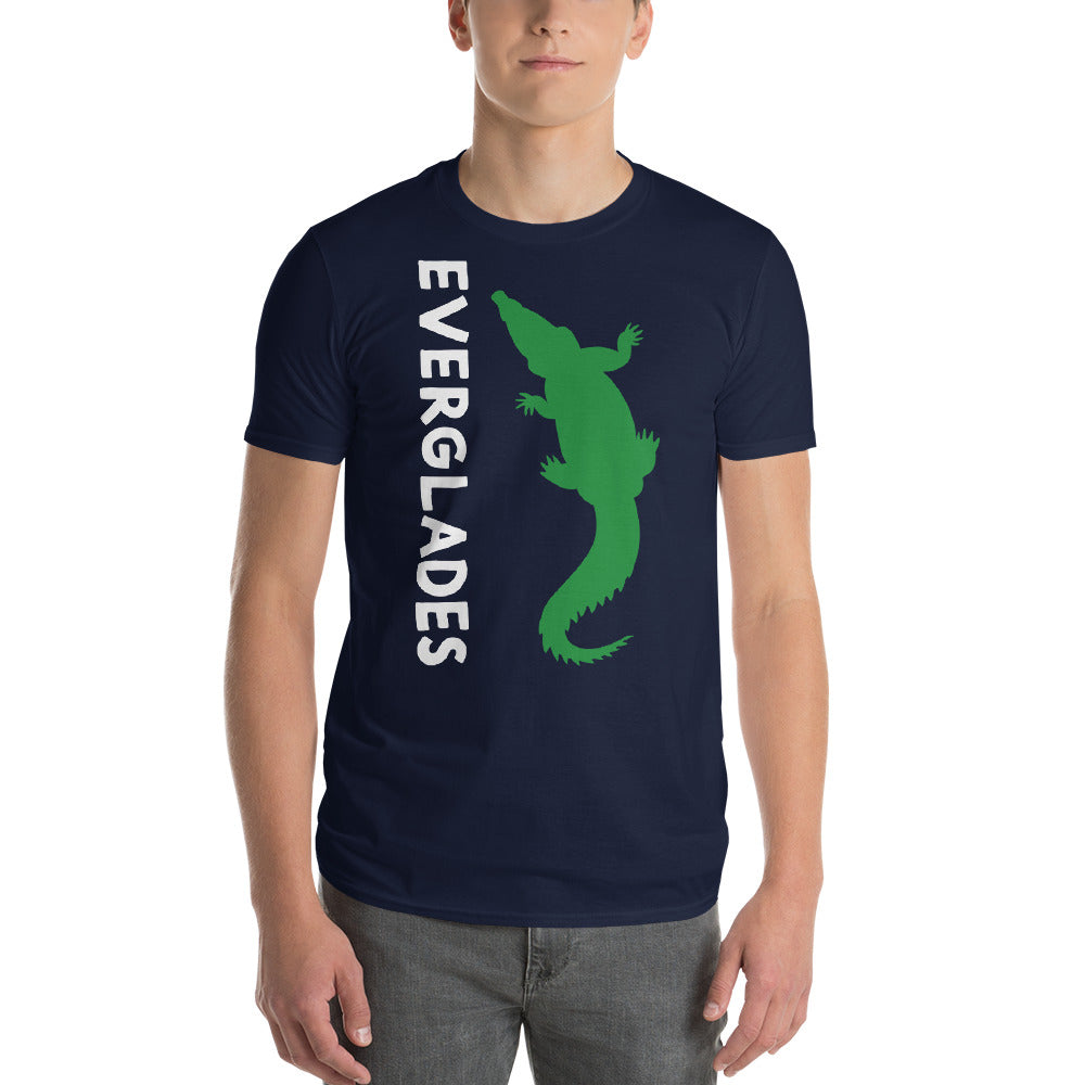 EVERGLADES TSHIRT W/ FLORIDA ALLIGATOR - Florida Unisex Lightweight T-Shirt - Gildan 980