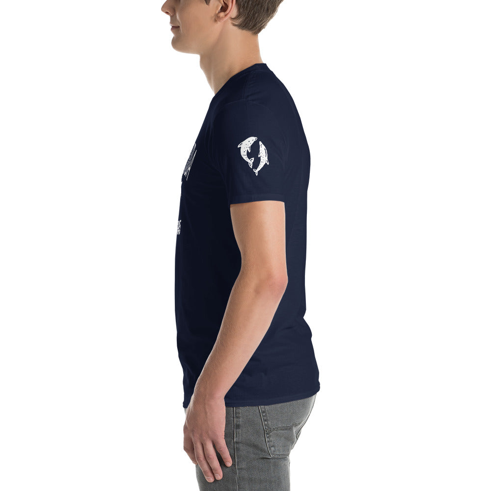 FLORIDA SHIRT WITH DOLPHINS - Florida T-Shirt with Dolphins on Left Sleeve V2