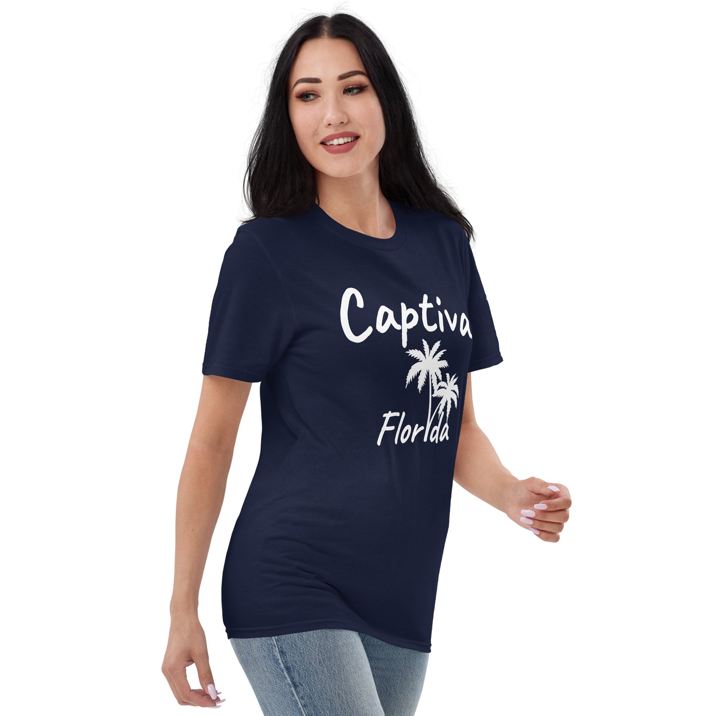 CAPTIVA FLORIDA PALM TREE T-SHIRT AND DOLPHINS - Palm Tree Dolphin Shirt Captiva Florida