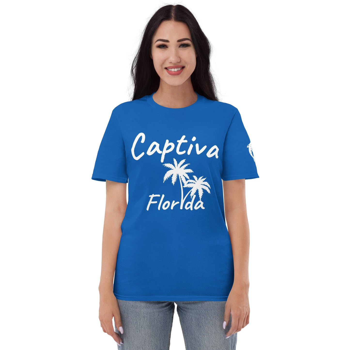 CAPTIVA FLORIDA PALM TREE T-SHIRT AND DOLPHINS - Palm Tree Dolphin Shirt Captiva Florida