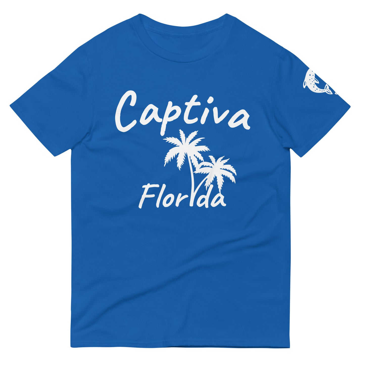 CAPTIVA FLORIDA PALM TREE T-SHIRT AND DOLPHINS - Palm Tree Dolphin Shirt Captiva Florida