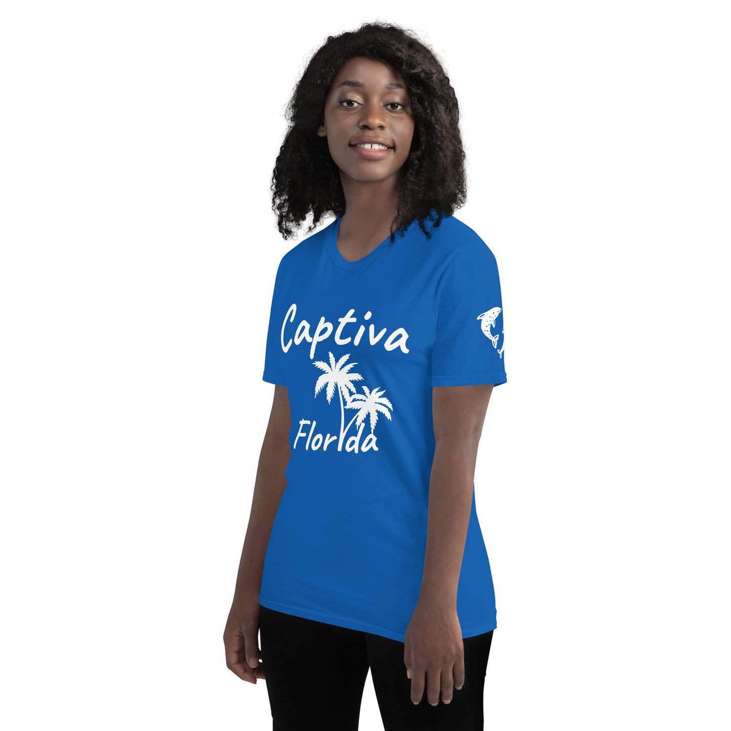 CAPTIVA FLORIDA PALM TREE T-SHIRT AND DOLPHINS - Palm Tree Dolphin Shirt Captiva Florida