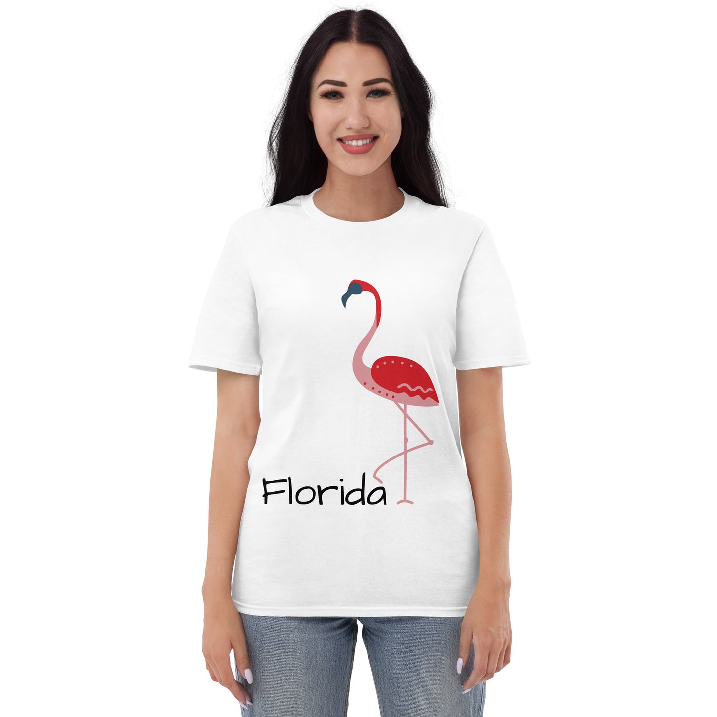 FLORIDA FLAMINGO T-SHIRT - WHITE Florida Flamingo Shirt