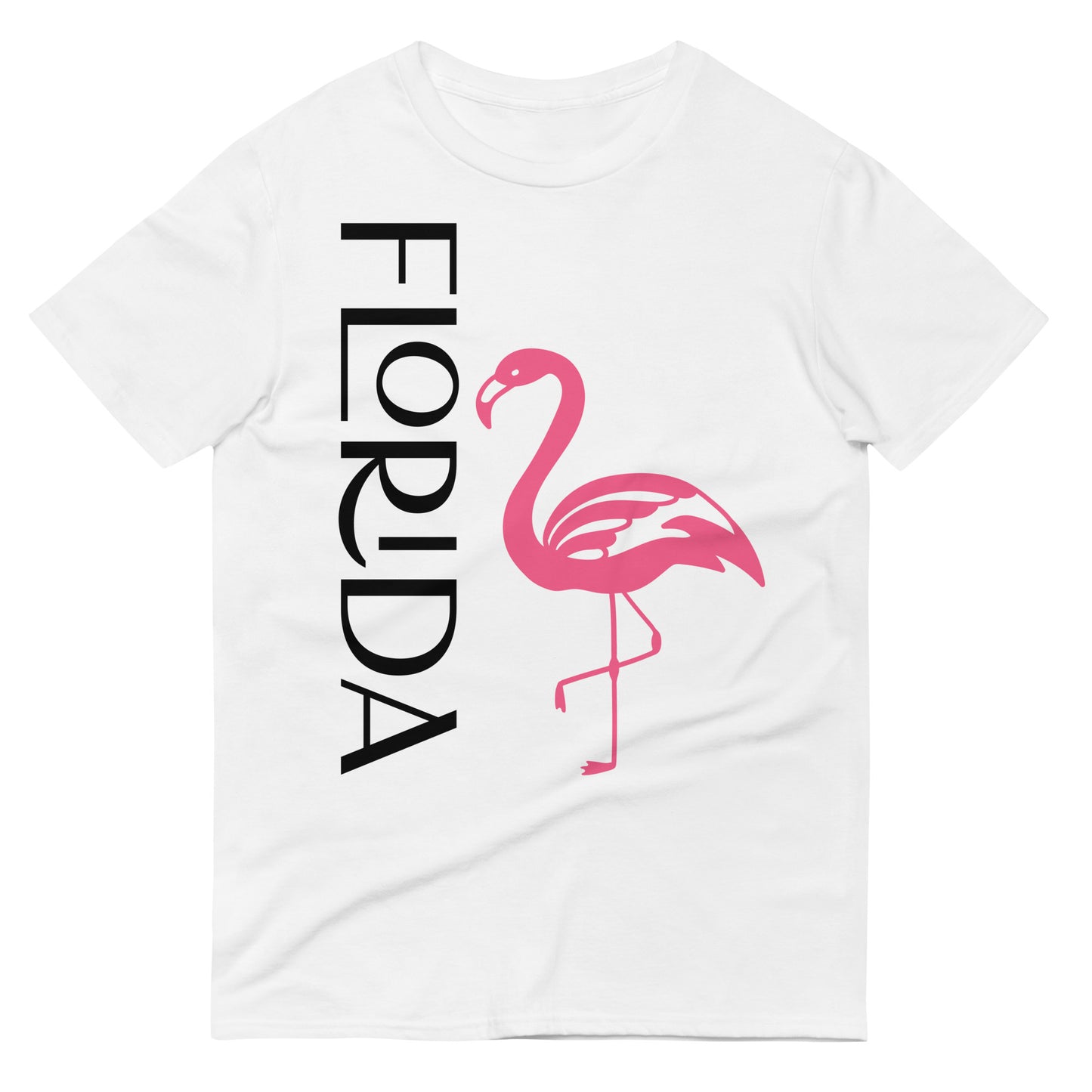 FLORIDA TSHIRT W/ PINK FLAMINGO - Florida Unisex Lightweight T-Shirt - Gildan 980
