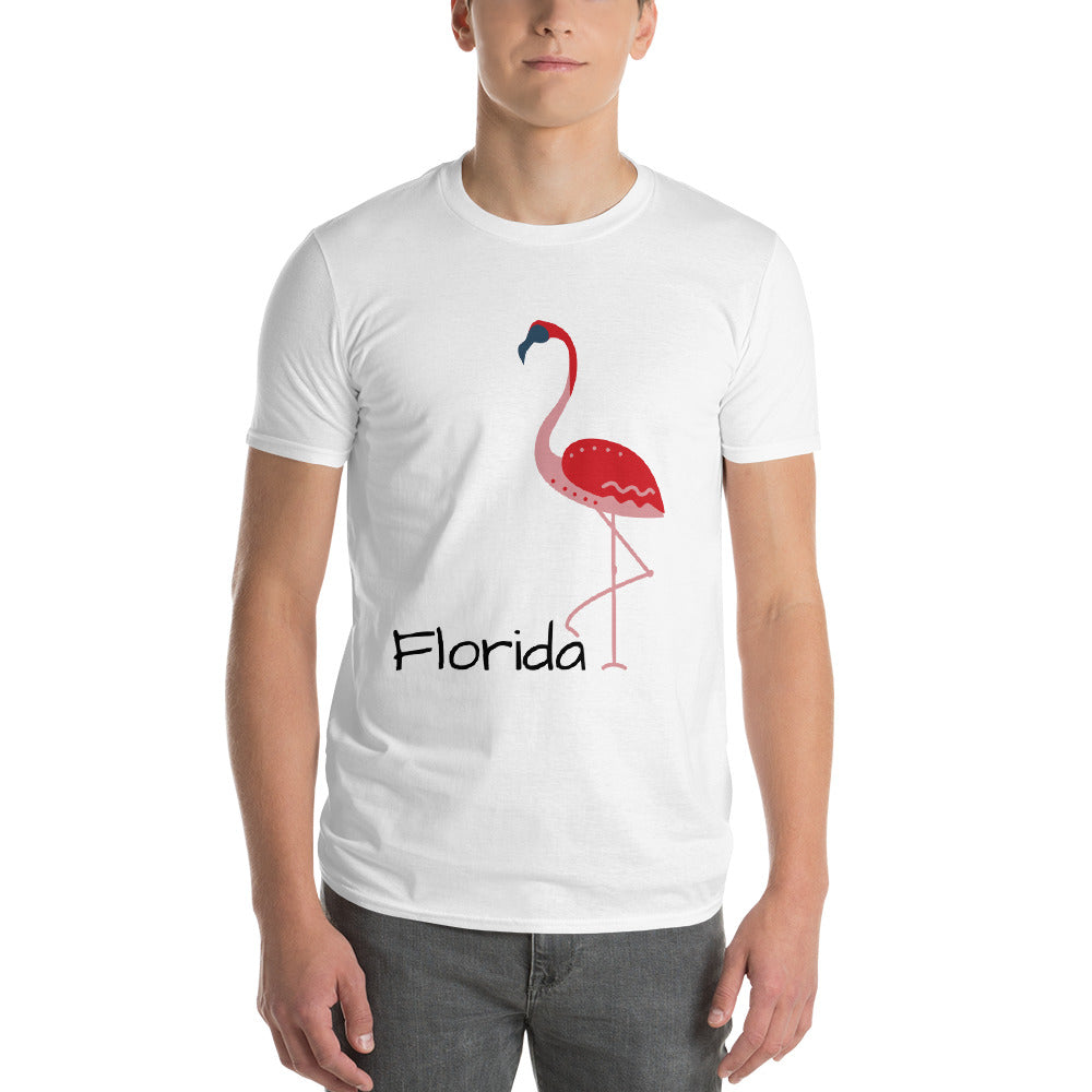 FLORIDA FLAMINGO T-SHIRT - WHITE Florida Flamingo Shirt