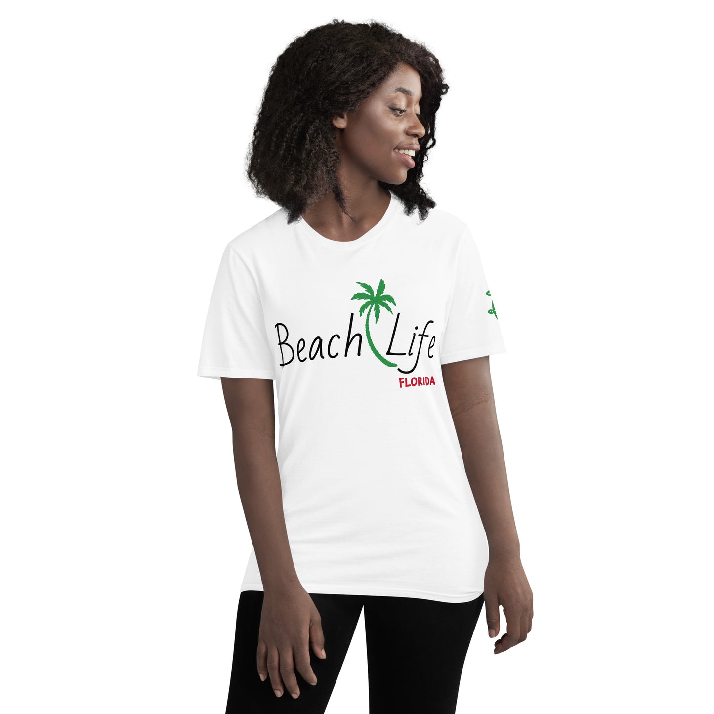 BEACH LIFE FLORIDA T-Shirt - Beach Life Florida Shirt with Palm Tree and Turtle