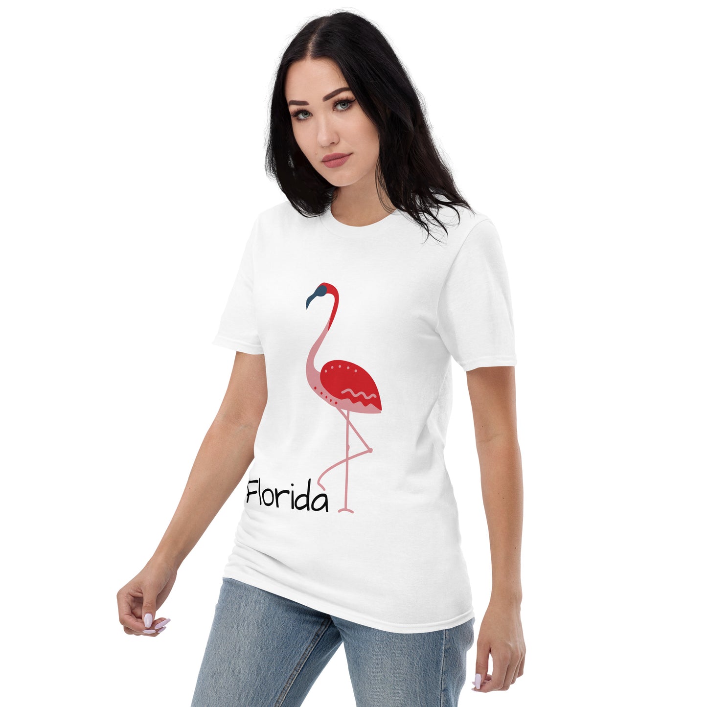 FLORIDA FLAMINGO T-SHIRT - WHITE Florida Flamingo Shirt