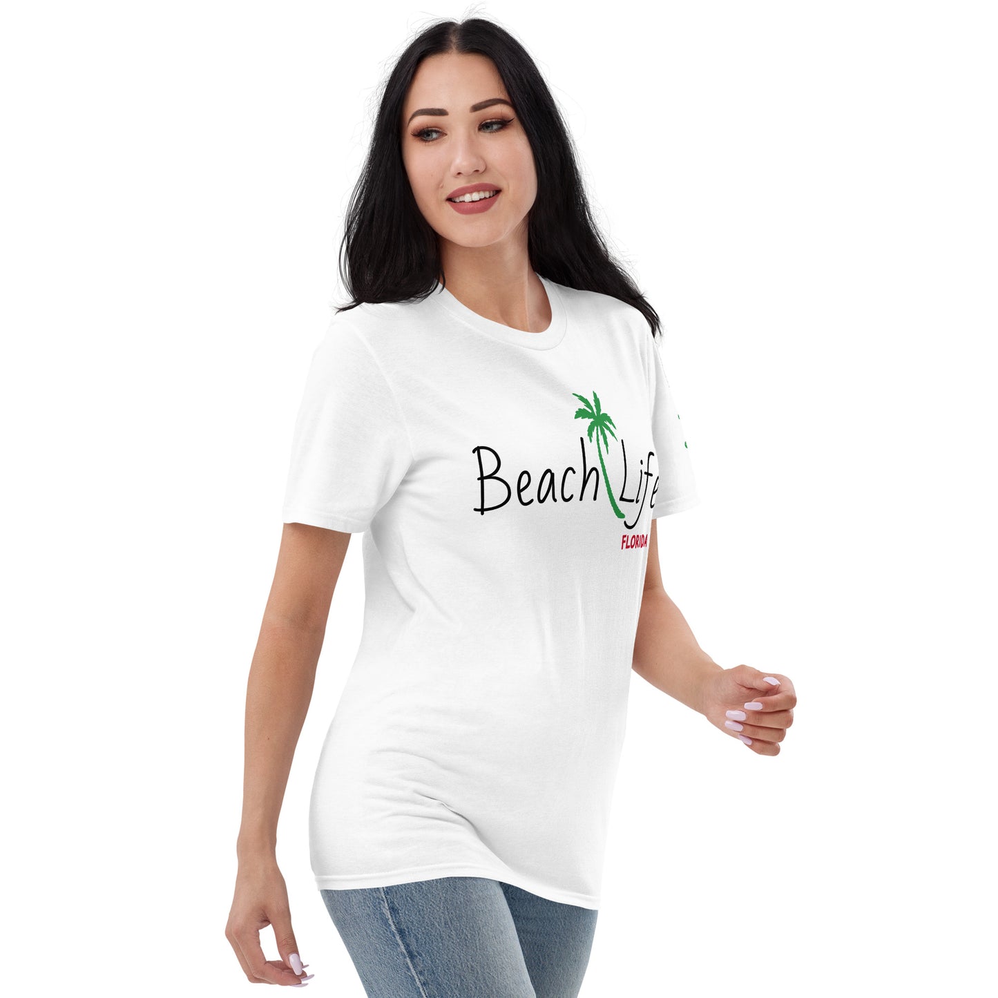 BEACH LIFE FLORIDA T-Shirt - Beach Life Florida Shirt with Palm Tree and Turtle