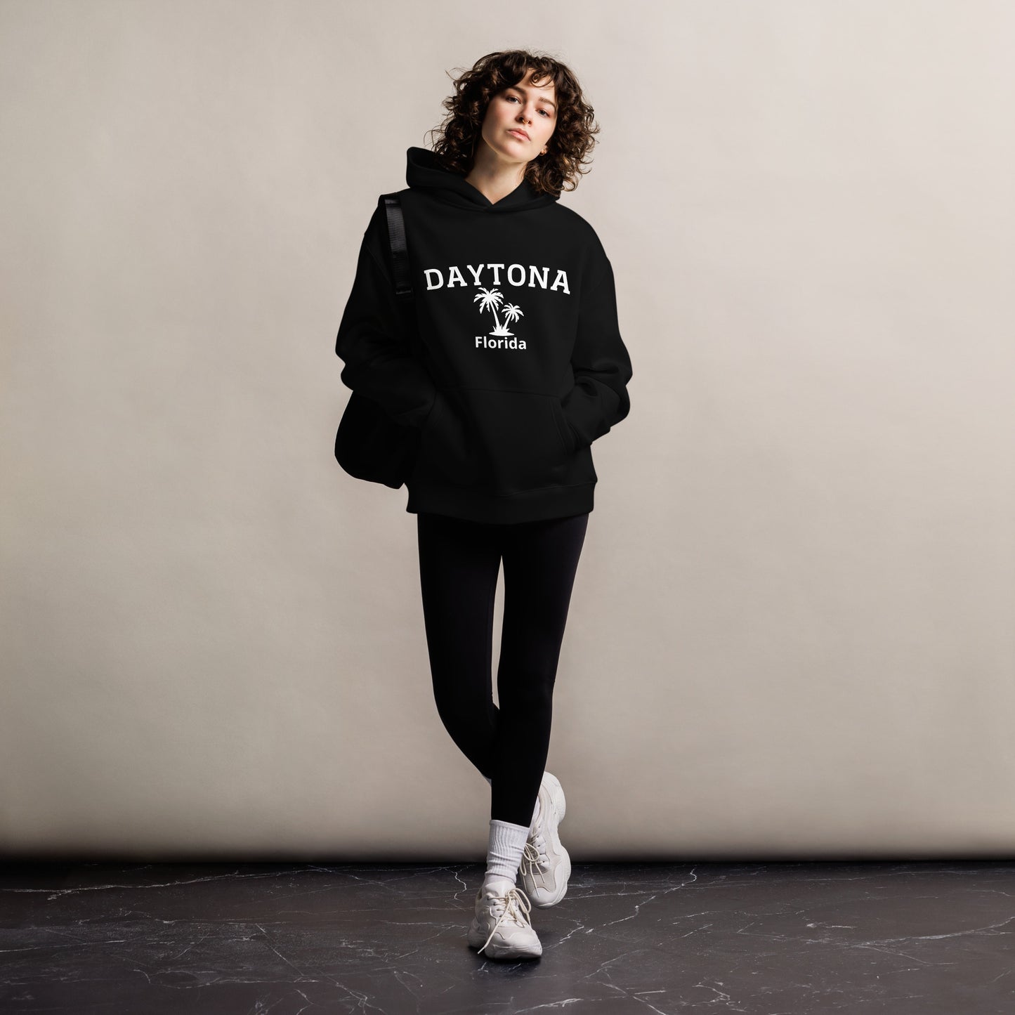 DAYTONA FLORIDA Unisex oversized hoodie - Daytona Florida Hoodie with Palm Trees