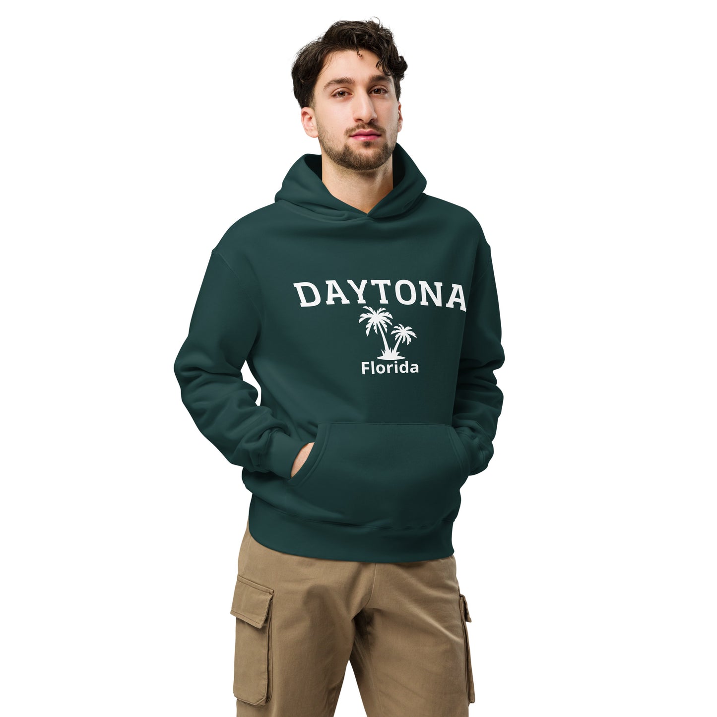 DAYTONA FLORIDA Unisex oversized hoodie - Daytona Florida Hoodie with Palm Trees