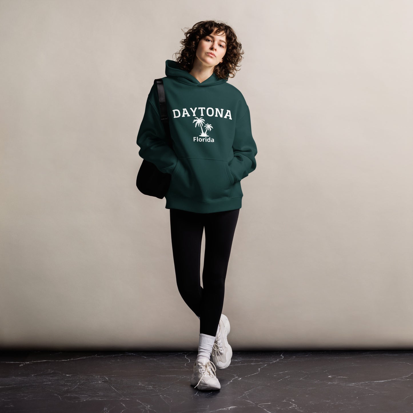 DAYTONA FLORIDA Unisex oversized hoodie - Daytona Florida Hoodie with Palm Trees