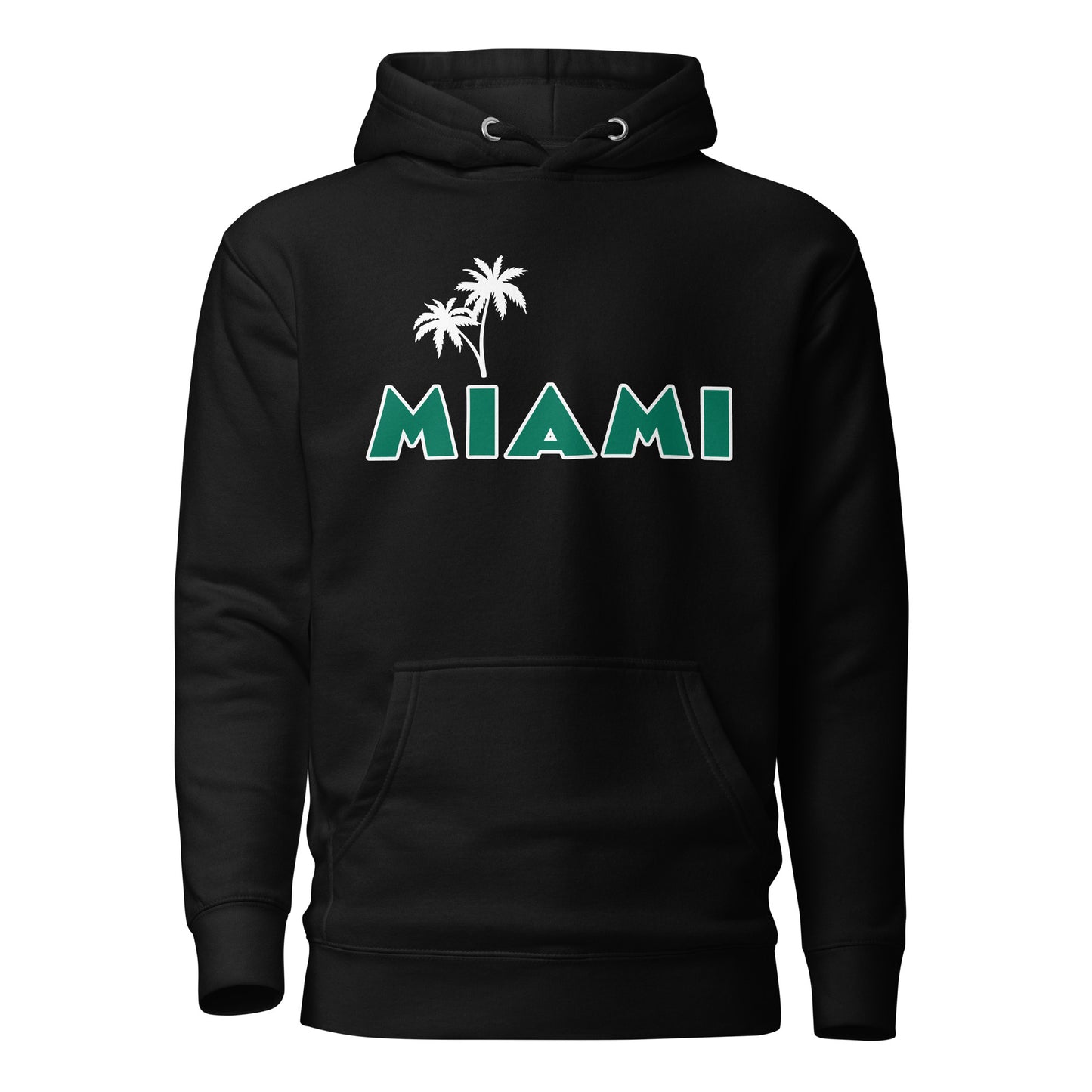 MIAMI W/ PALM TREES - Unisex Premium Hoodie V2 - Cotton Heritage M2580