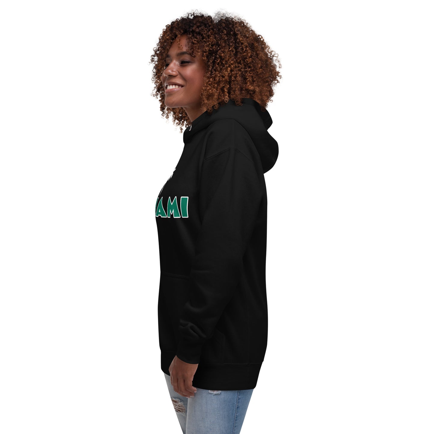 MIAMI W/ PALM TREES - Unisex Premium Hoodie V2 - Cotton Heritage M2580