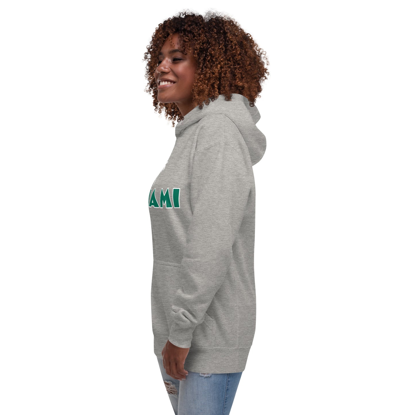MIAMI W/ PALM TREES - Unisex Premium Hoodie V2 - Cotton Heritage M2580