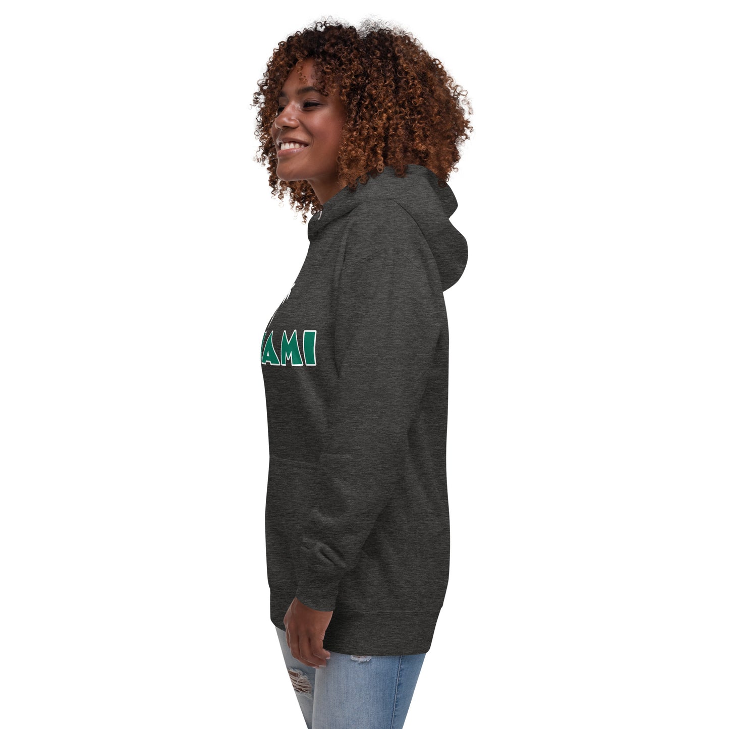 MIAMI W/ PALM TREES - Unisex Premium Hoodie V2 - Cotton Heritage M2580