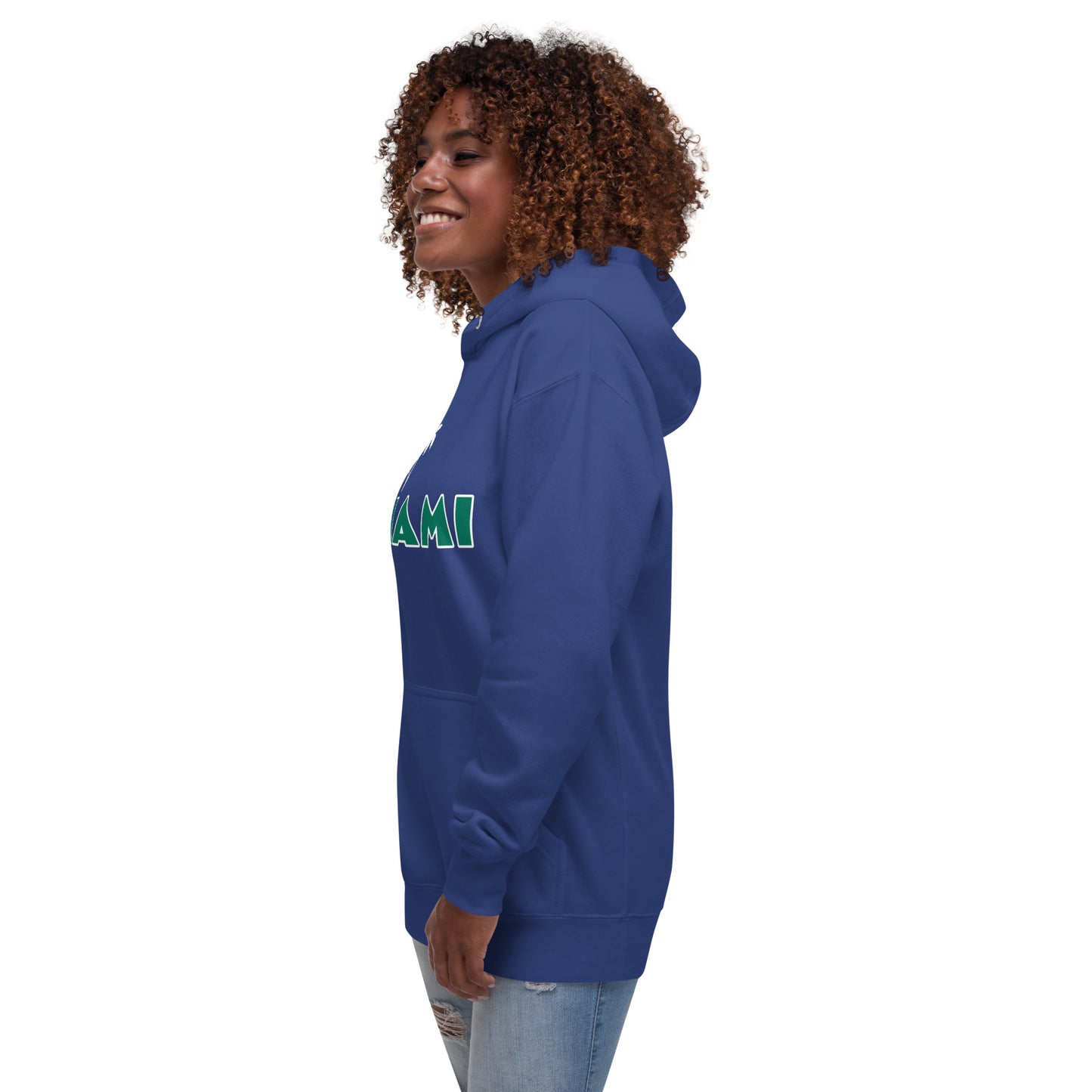 MIAMI W/ PALM TREES - Unisex Premium Hoodie V2 - Cotton Heritage M2580