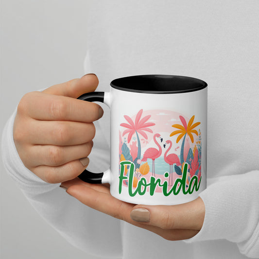 FLORIDA FLAMINGO Mugs - FL Flamingo Coffee Cups V3