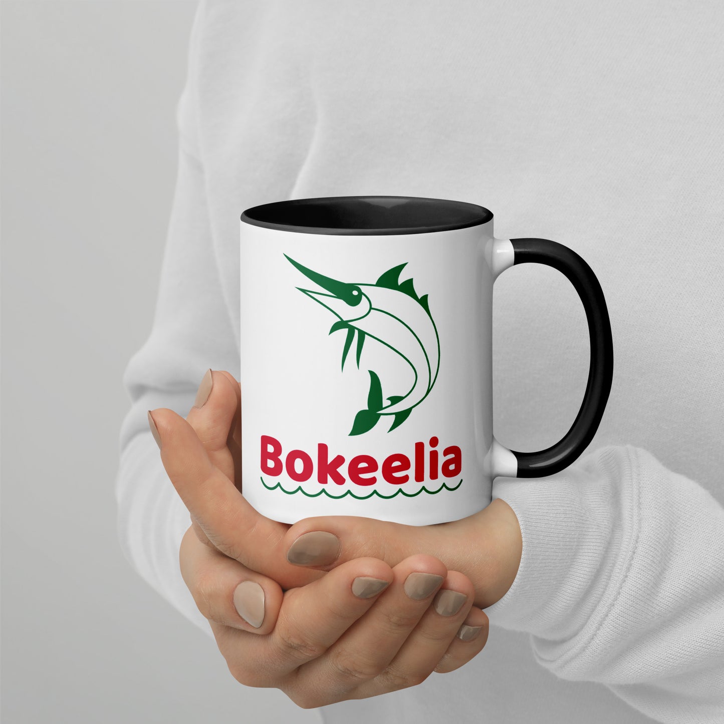 BOKEELIA MARLIN Mug with Color Inside - Bokeelia Florida Mugs