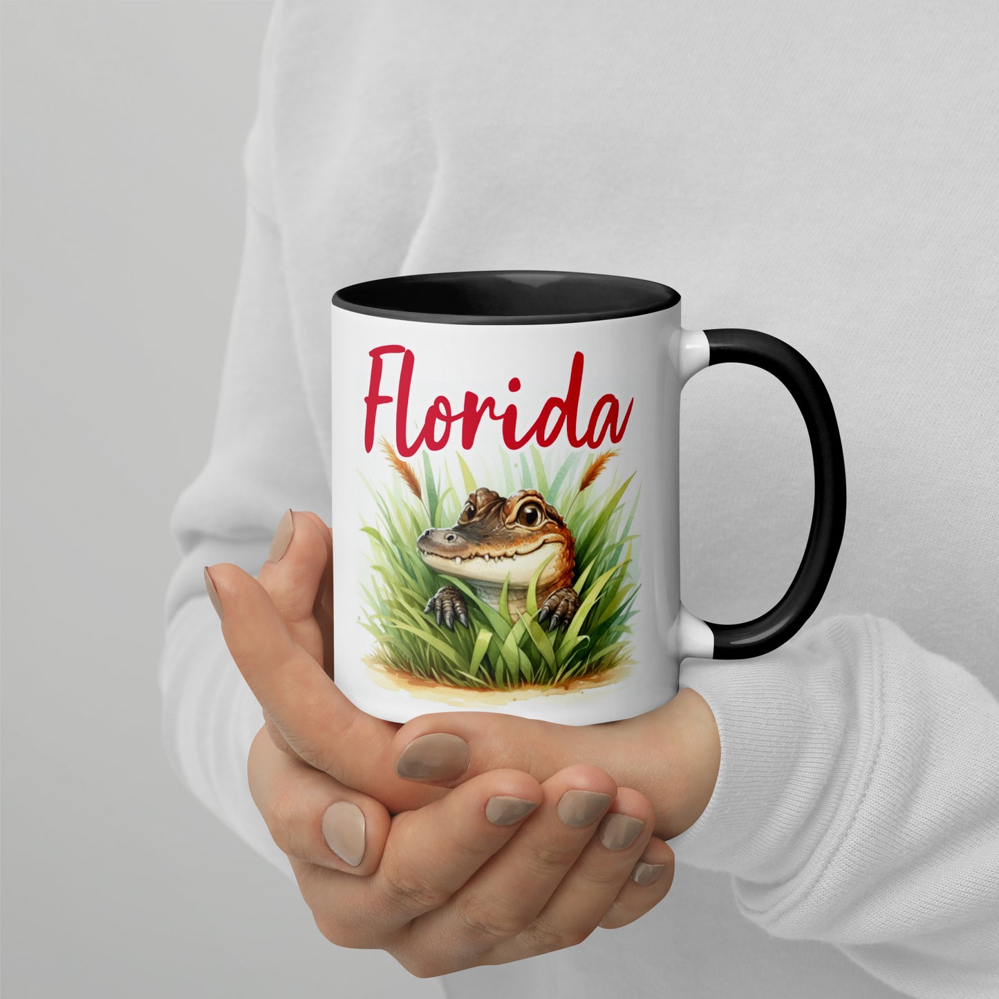 PLAYFUL ALLIGATOR Florida Mug - Florida Alligator Mugs
