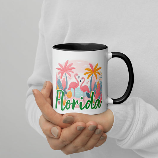 FLORIDA FLAMINGO Mugs - FL Flamingo Coffee Cups V3