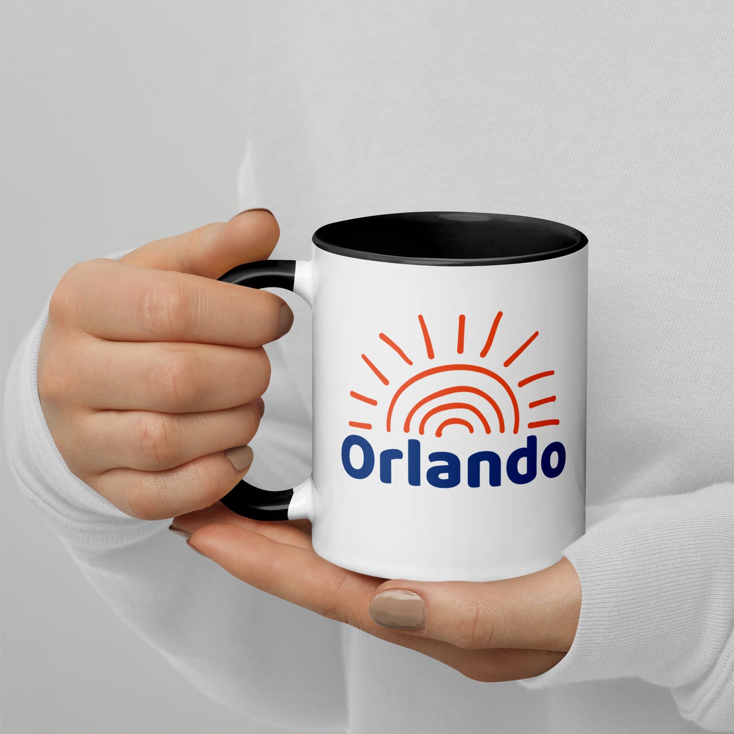 ORLANDO SUNSHINE Mug with Color Inside - Orlando Florida Sun Mugs