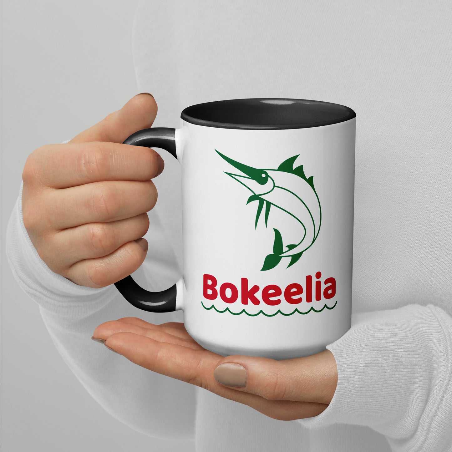 BOKEELIA MARLIN Mug with Color Inside - Bokeelia Florida Mugs