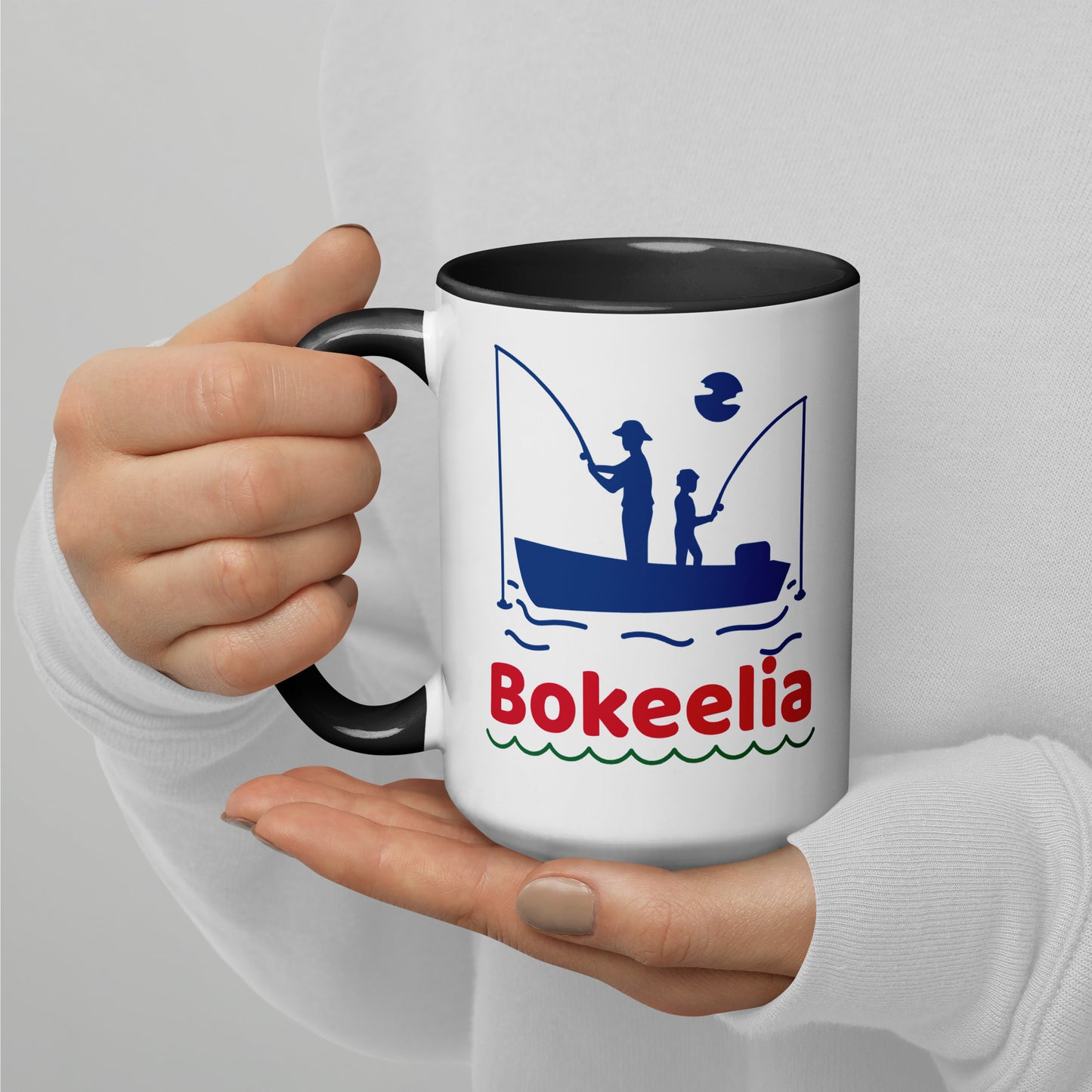 BOKEELIA FISHERMEN Mug with Color Inside - Bokeelia Florida Fishing Mugs