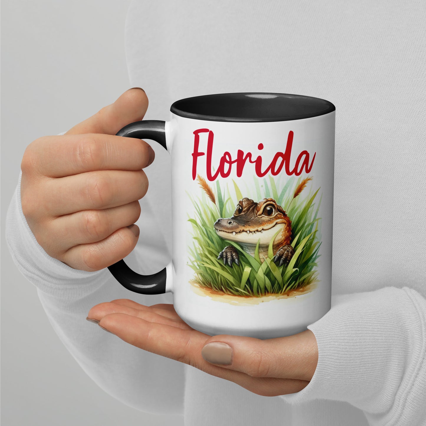 PLAYFUL ALLIGATOR Florida Mug - Florida Alligator Mugs