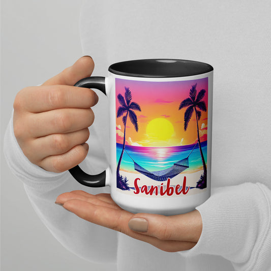 SANIBEL Florida Mug - Sanibel Island Mug Florida Palm Trees