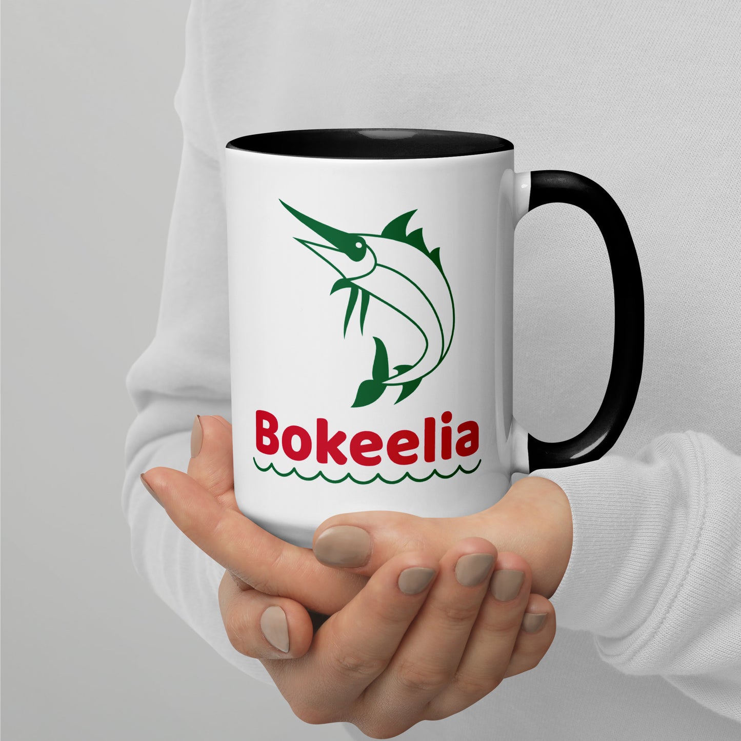 BOKEELIA MARLIN Mug with Color Inside - Bokeelia Florida Mugs