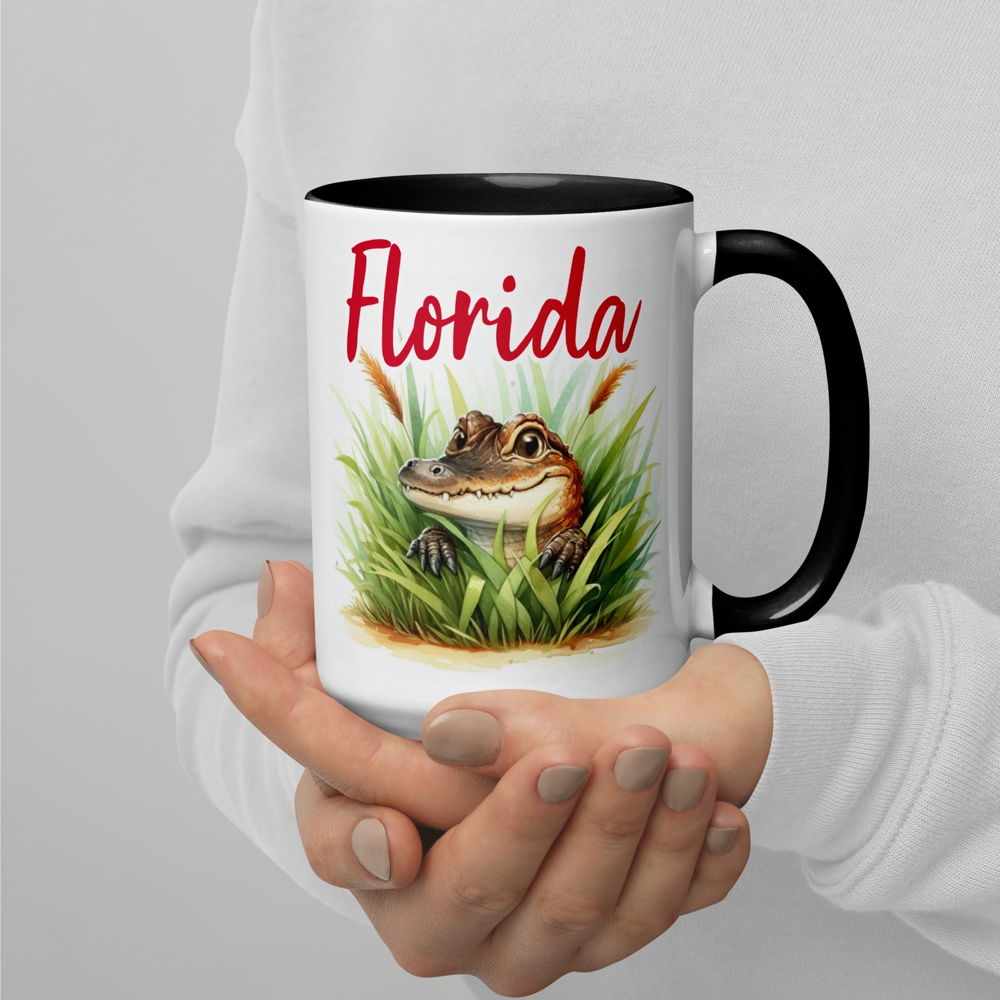 PLAYFUL ALLIGATOR Florida Mug - Florida Alligator Mugs