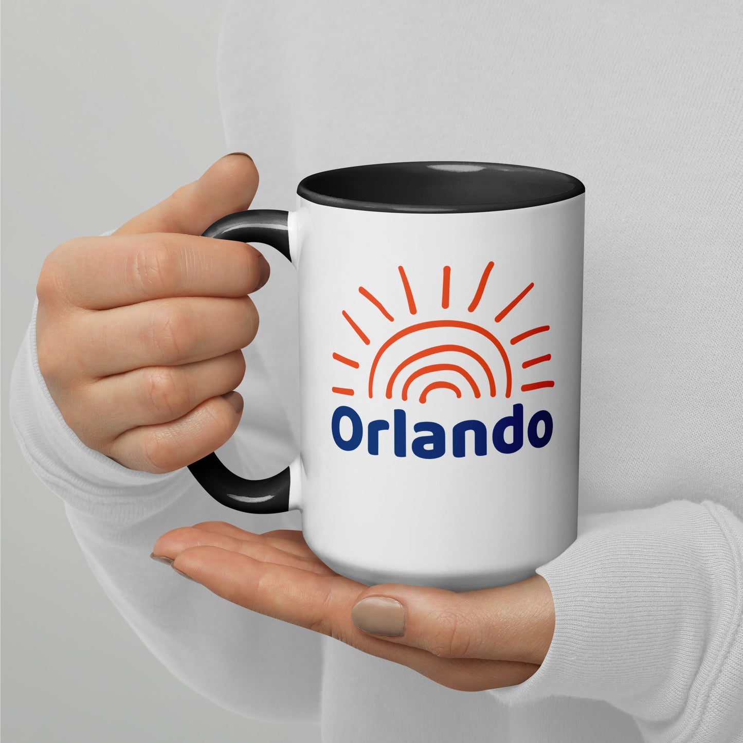 ORLANDO SUNSHINE Mug with Color Inside - Orlando Florida Sun Mugs