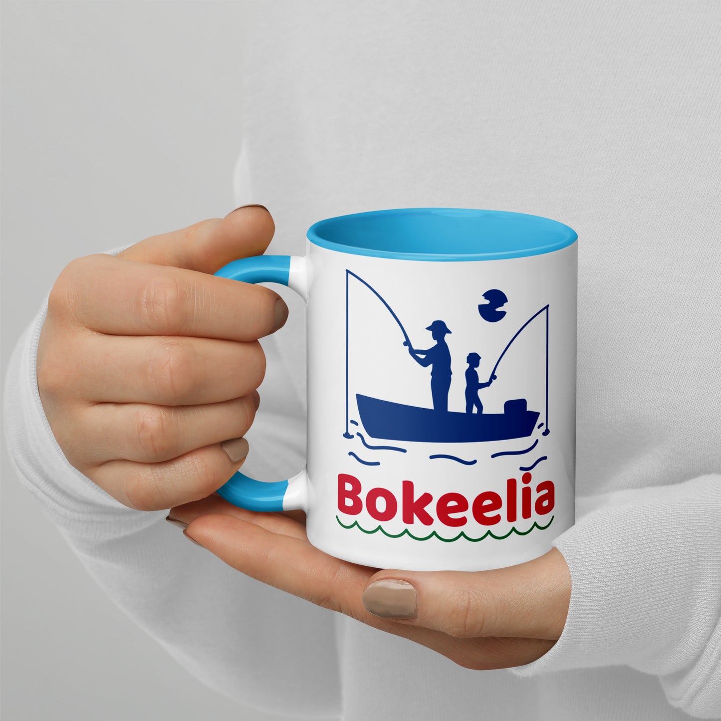 BOKEELIA FISHERMEN Mug with Color Inside - Bokeelia Florida Fishing Mugs