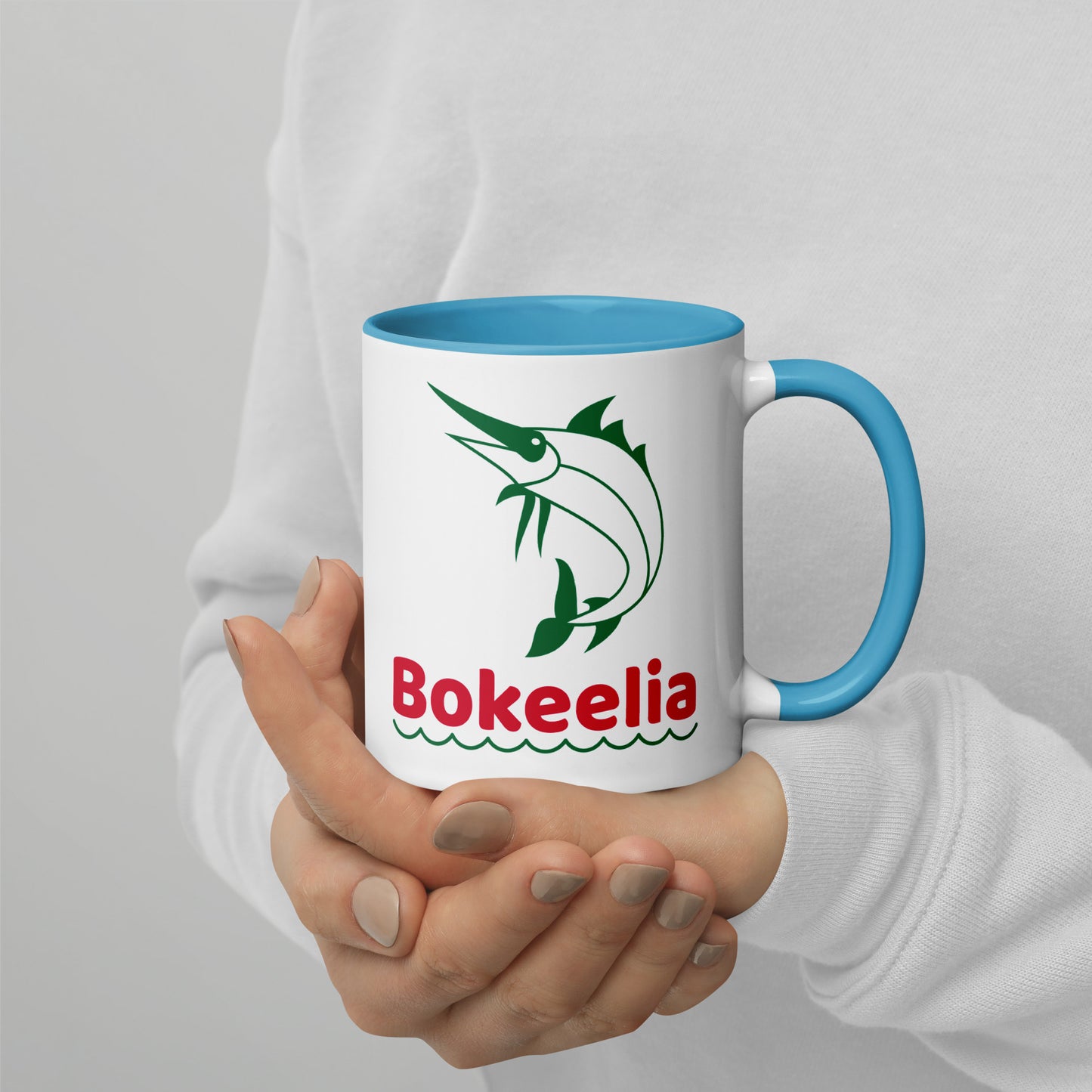 BOKEELIA MARLIN Mug with Color Inside - Bokeelia Florida Mugs