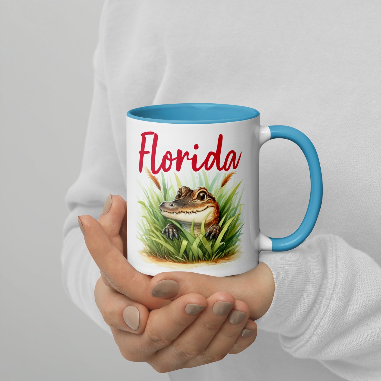 PLAYFUL ALLIGATOR Florida Mug - Florida Alligator Mugs