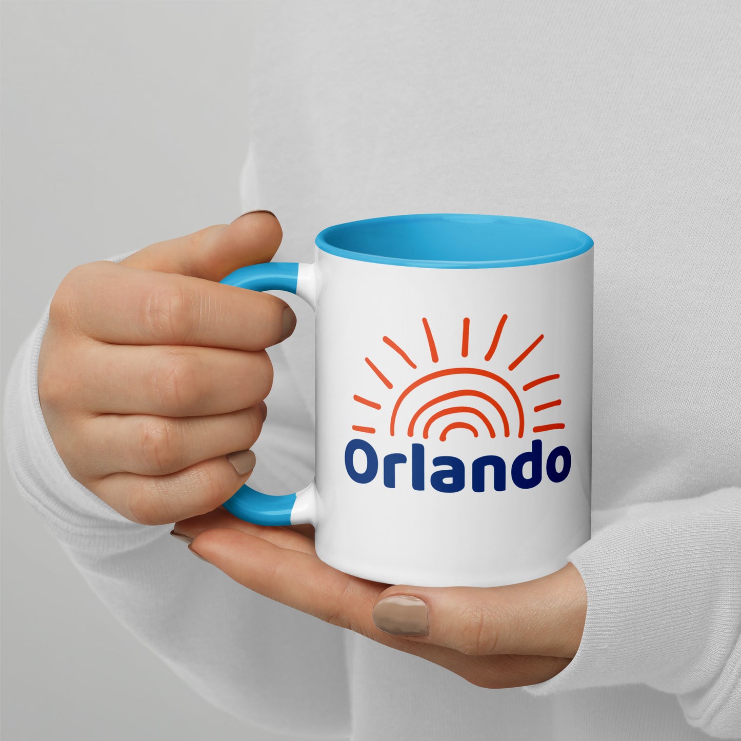ORLANDO SUNSHINE Mug with Color Inside - Orlando Florida Sun Mugs