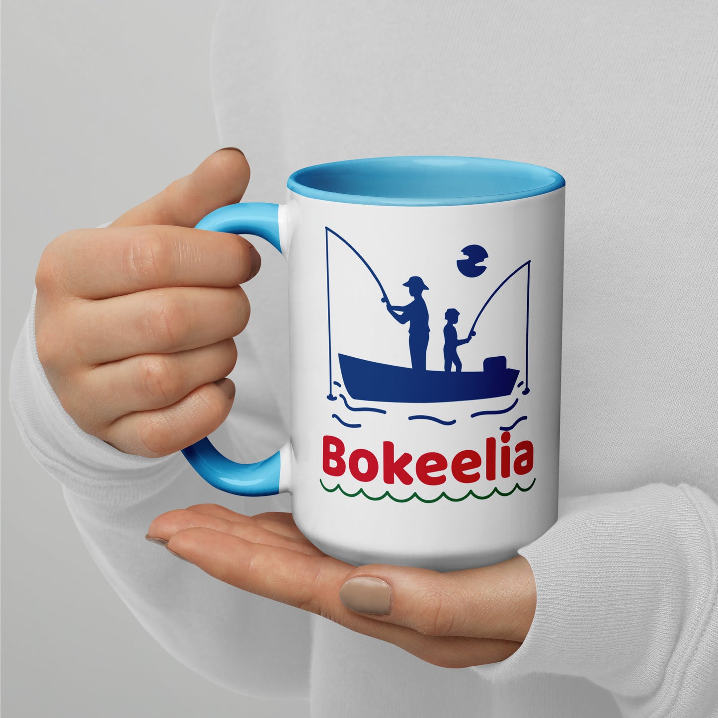 BOKEELIA FISHERMEN Mug with Color Inside - Bokeelia Florida Fishing Mugs