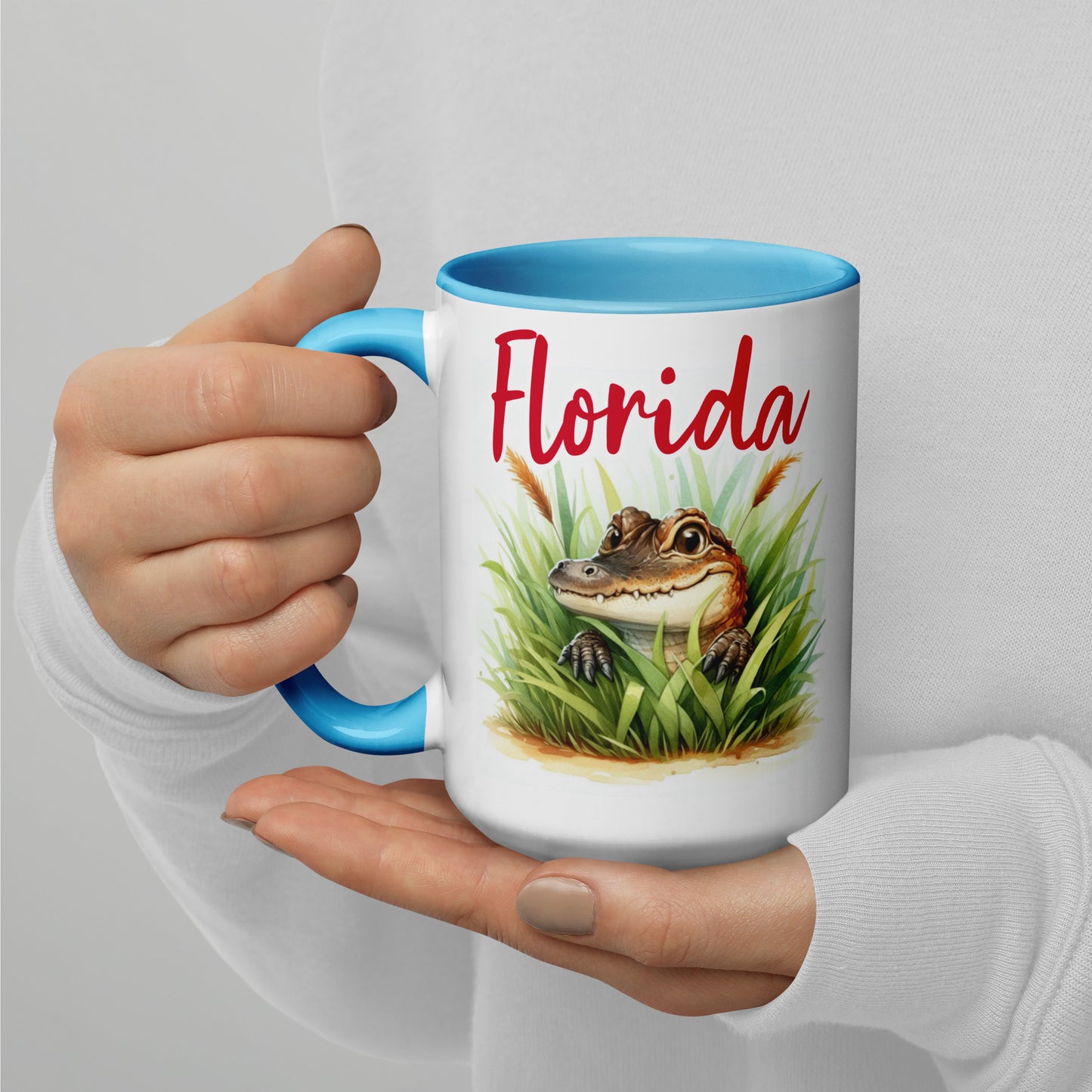 PLAYFUL ALLIGATOR Florida Mug - Florida Alligator Mugs