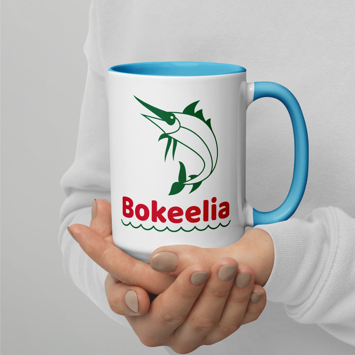 BOKEELIA MARLIN Mug with Color Inside - Bokeelia Florida Mugs