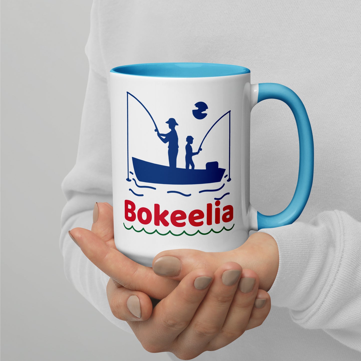 BOKEELIA FISHERMEN Mug with Color Inside - Bokeelia Florida Fishing Mugs