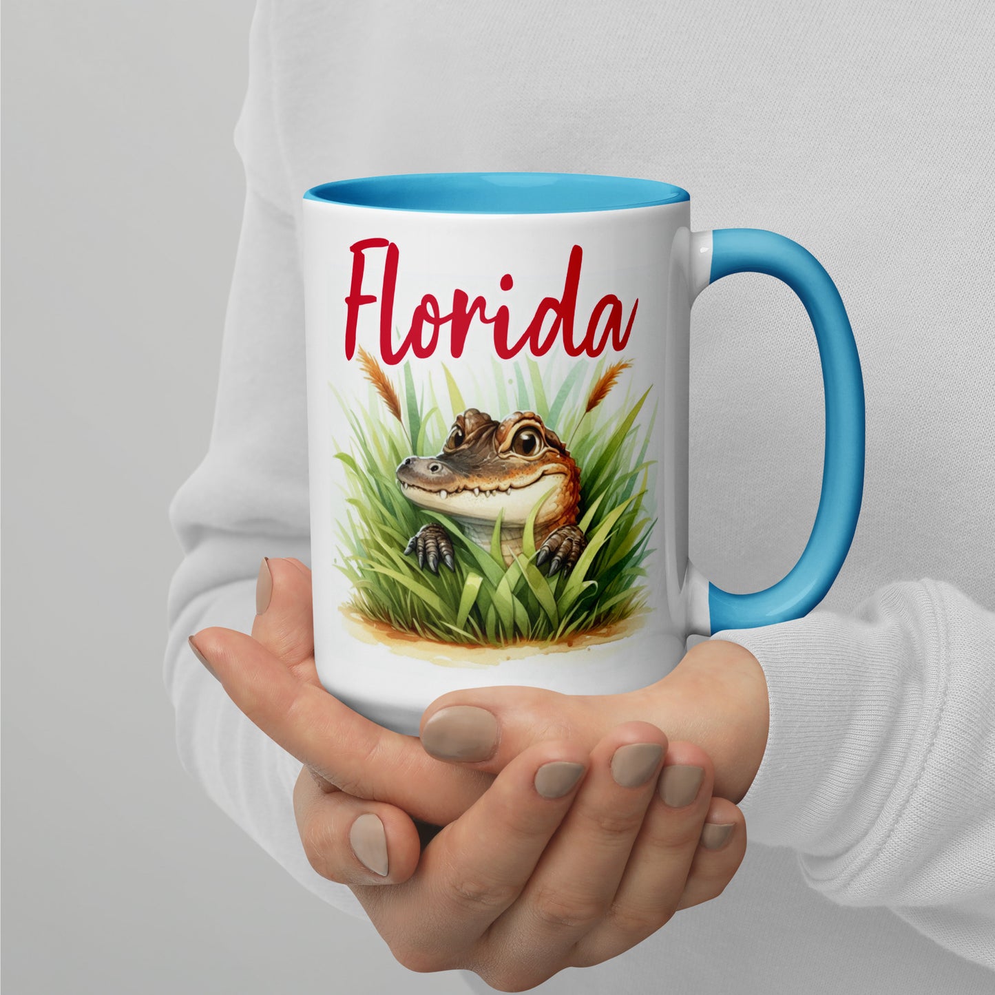 PLAYFUL ALLIGATOR Florida Mug - Florida Alligator Mugs